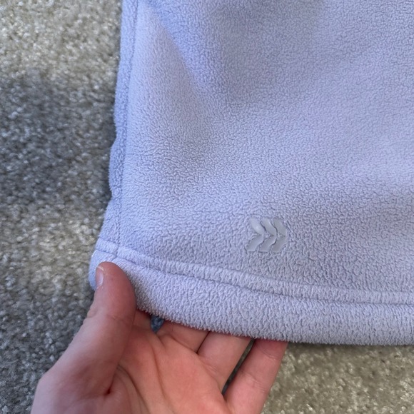 All in Motion Womens Fleece Pullover Sweatshirt Lavender 3/4 snap No size tag - Picture 8 of 8